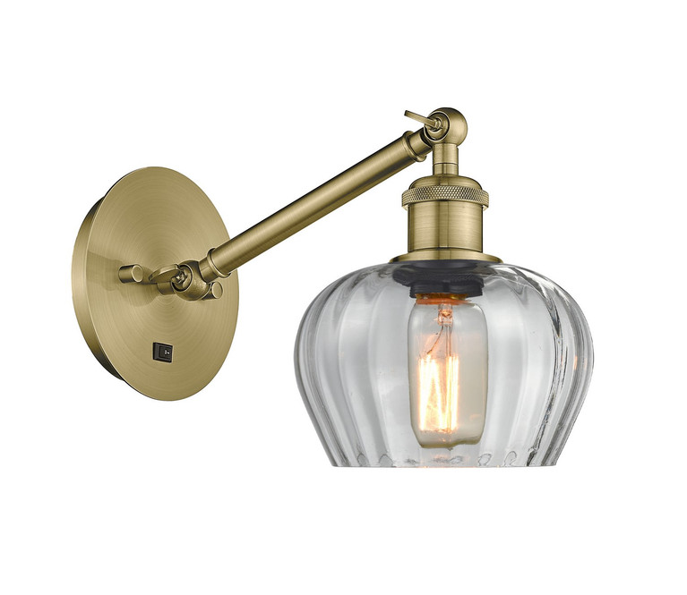 Innovations - 317-1W-AB-G92 - One Light Wall Sconce - Ballston - Antique Brass
