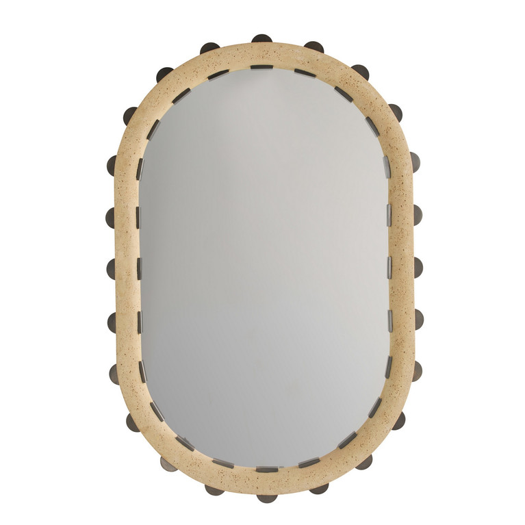 Arteriors - WMC05 - Mirror - Nicolai - Faux Travertine