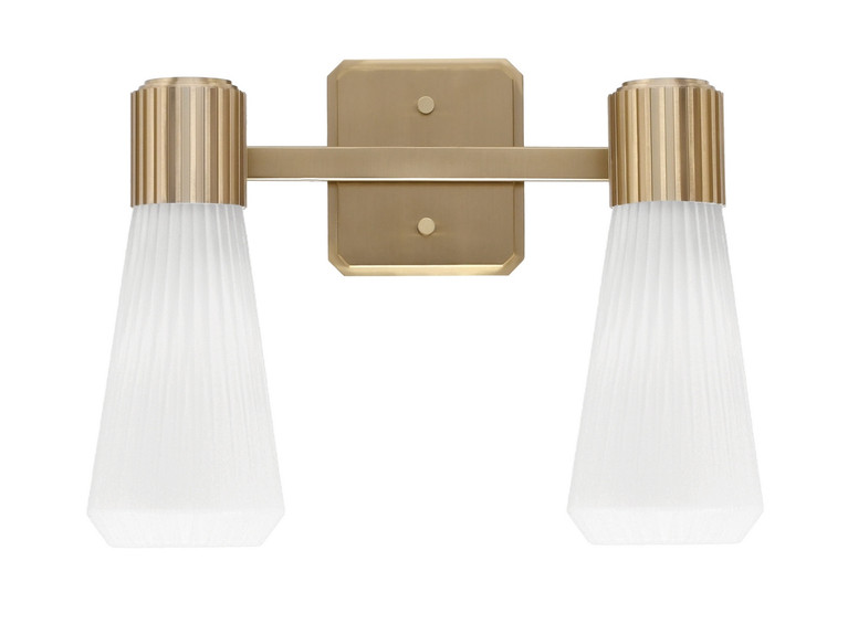 Toltec Lighting - 4822-NAB-881 - Two Light Bath Bar - Everleigh - New Age Brass