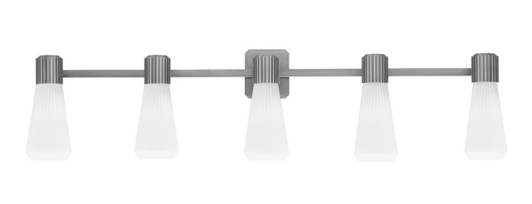 Toltec Lighting - 4825-GP-881 - Five Light Bath Bar - Everleigh - Graphite