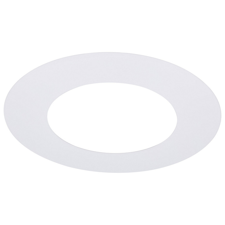 Satco - S13541 - 6-Inch Flat Goof Ring for Commercial Downlights - Matte White