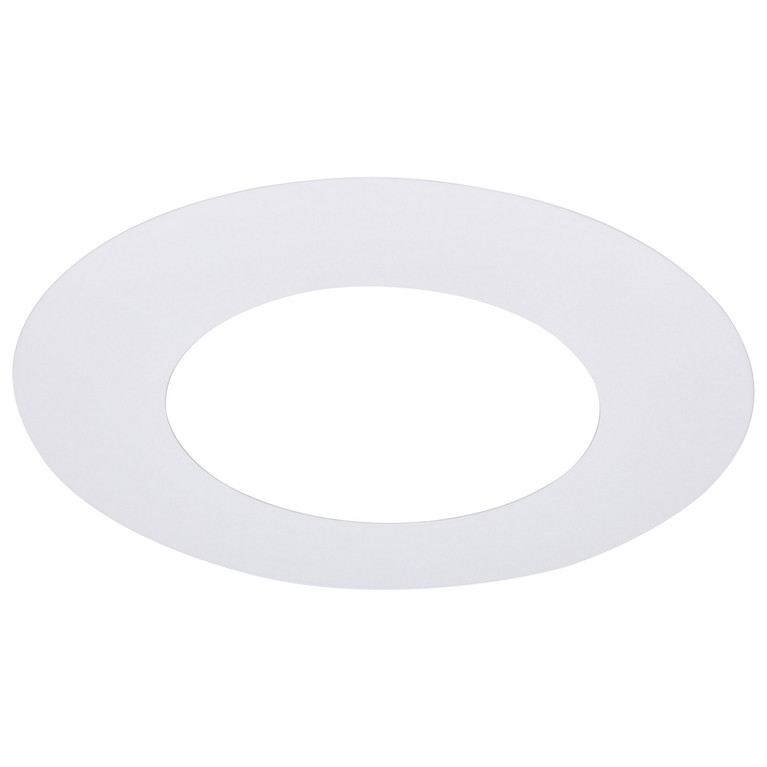 Satco - S13542 - 8-Inch Flat Goof Ring for Commercial Downlights - Matte White