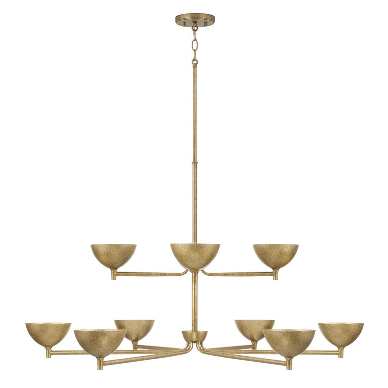 Capital Lighting - 458501FT - LED Chandelier - Francesca - Feathered Brass