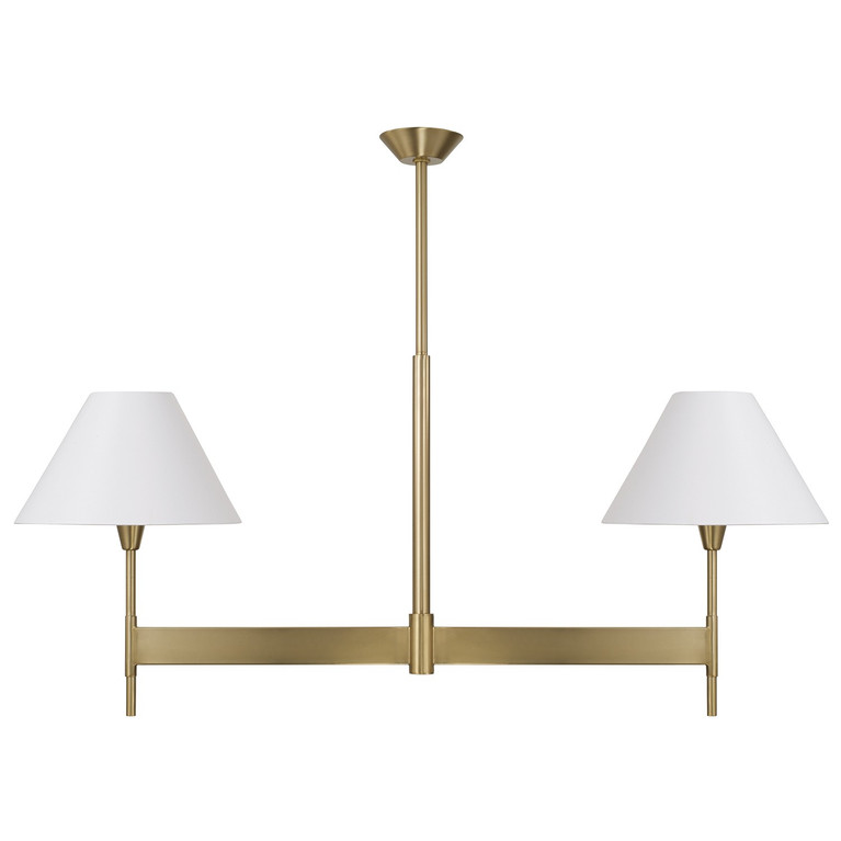Capital Lighting - 860821AD-719 - Two Light Island Pendant - Leland - Aged Brass
