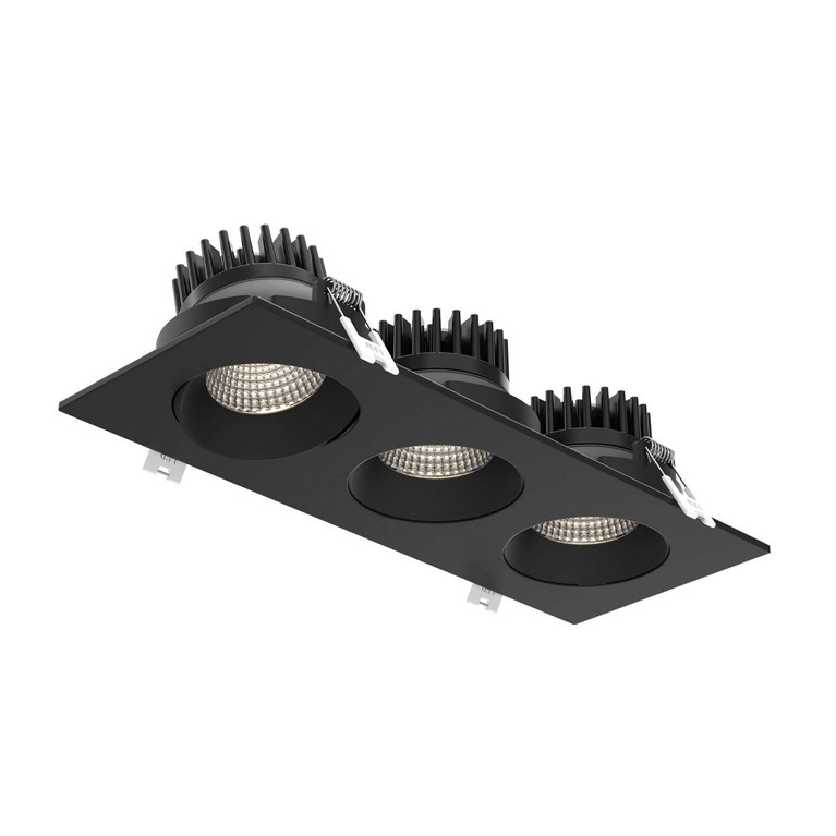 Dals - GBR35-CC-TRIO-BK - Triple Gimbal Downlight - Revolve - Black