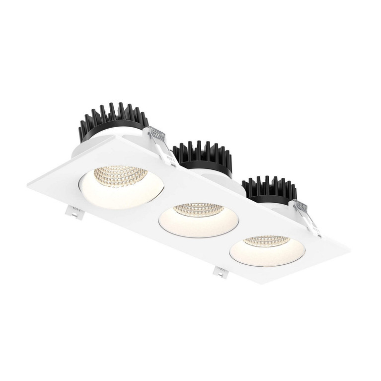 Dals - GBR35-CC-TRIO-WH - Triple Gimbal Downlight - Revolve - White
