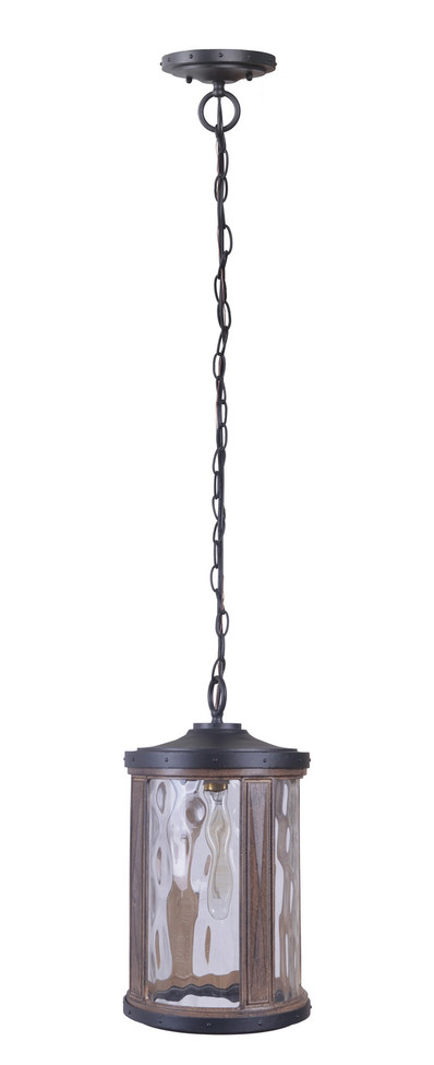 Craftmade - Z2721-TBWB - One Light Pendant - Madera - Textured Black/Whiskey Barrel