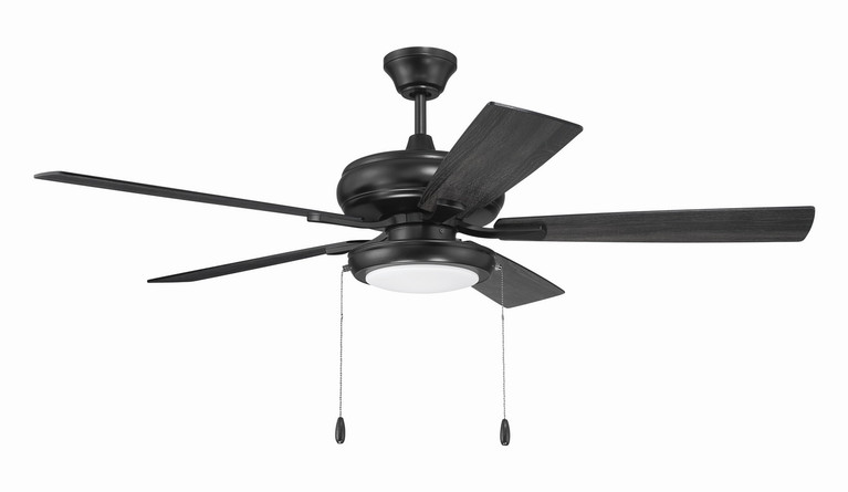 Craftmade - ECF119FB5-FBGW - 52 Ceiling Fan - EOS Low Profile White 52 Ceiling Fan - Flat Black