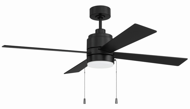 Craftmade - EMCY52FB4-PC - 52 Ceiling Fan - Energy Star McCoy 52 4 Blade Ceiling Fan - Flat Black