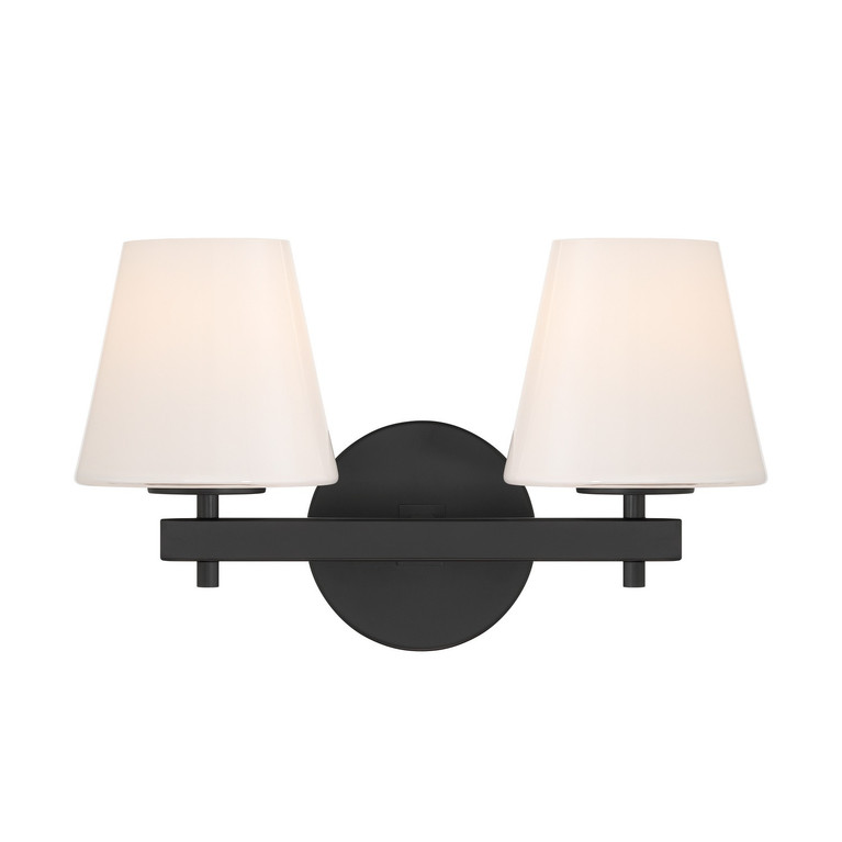 Crystorama - COL-202-BK - Two Light Wall Sconce - Colton - Black