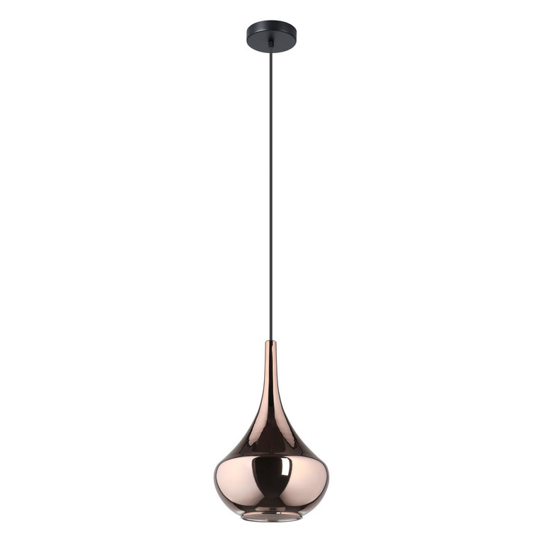 Eglo USA - 390438A - One Light Pendant - Almoster - Black Copper Smoked