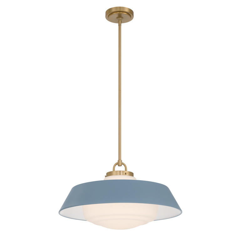 Crystorama - XAN-8009-VG-BL - Three Light Pendant - Xander - Vibrant Gold