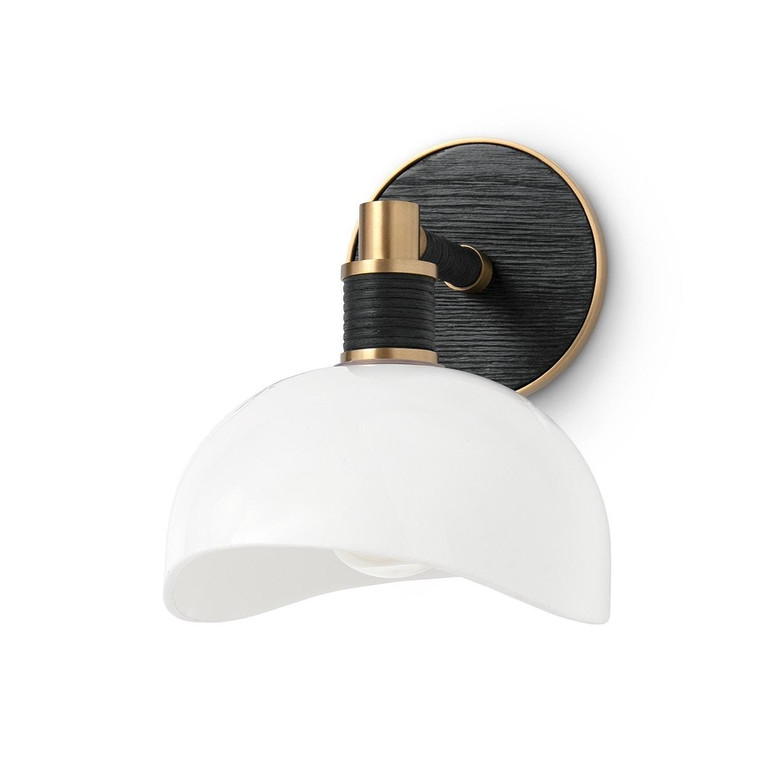 Palecek - 2267-79 - One Light Wall Sconce - Brooklyn - Antique Brass/ Black
