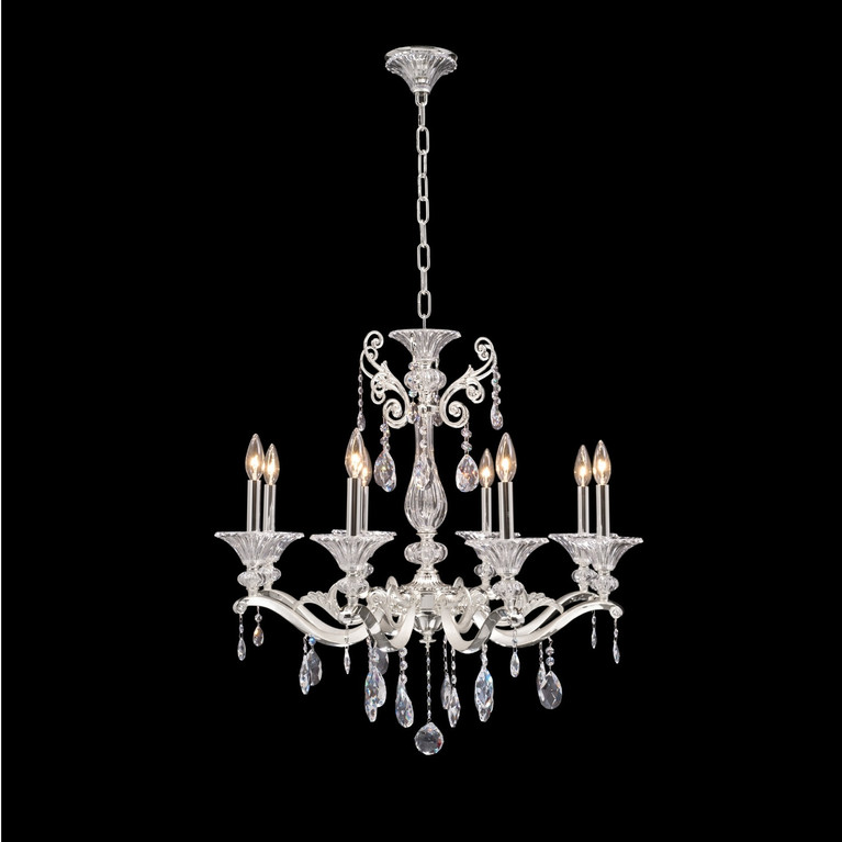 Allegri - 020152-017-SS001 - Eight Light Chandelier - Vasari - Silver