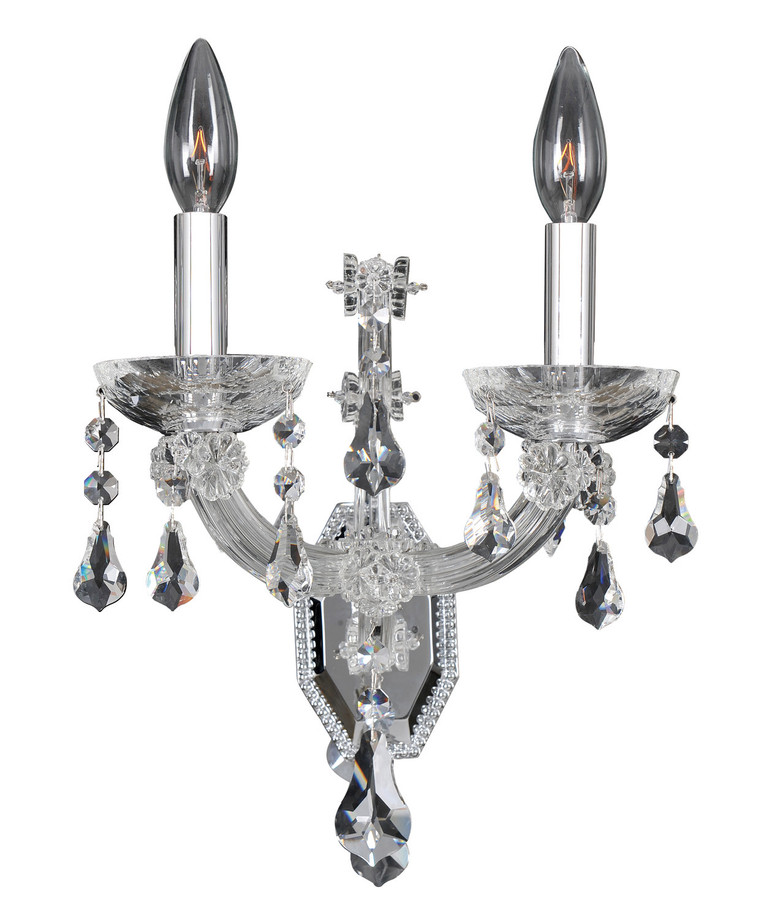 Allegri - 023422-010-FR001 - Two Light Wall Bracket - Brahms - Chrome