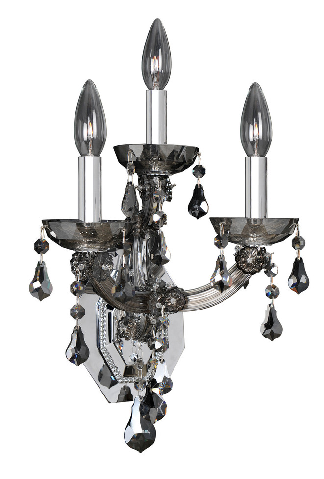 Allegri - 023423-010-FR006 - Three Light Wall Bracket - Brahms - Chrome