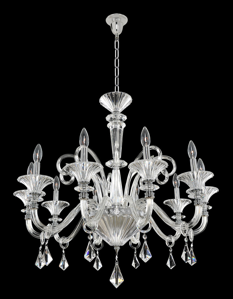 Allegri - 026952-010-FR001 - Ten Light Chandelier - Chauvet - Chrome