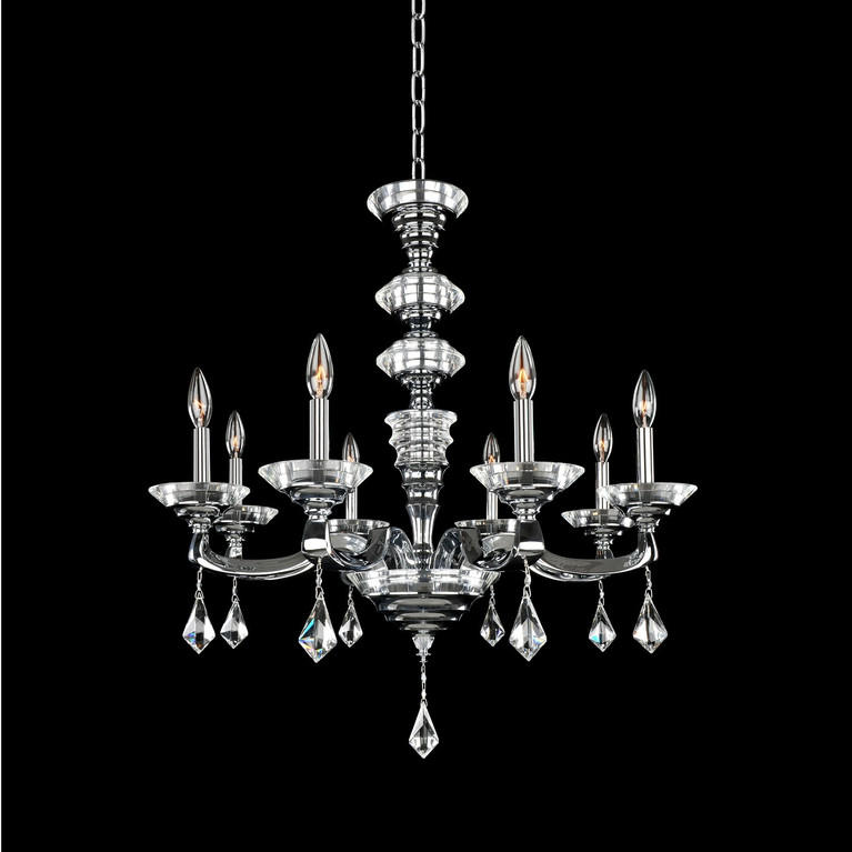 Allegri - 027751-010-FR001 - Eight Light Chandelier - Cosimo - Chrome