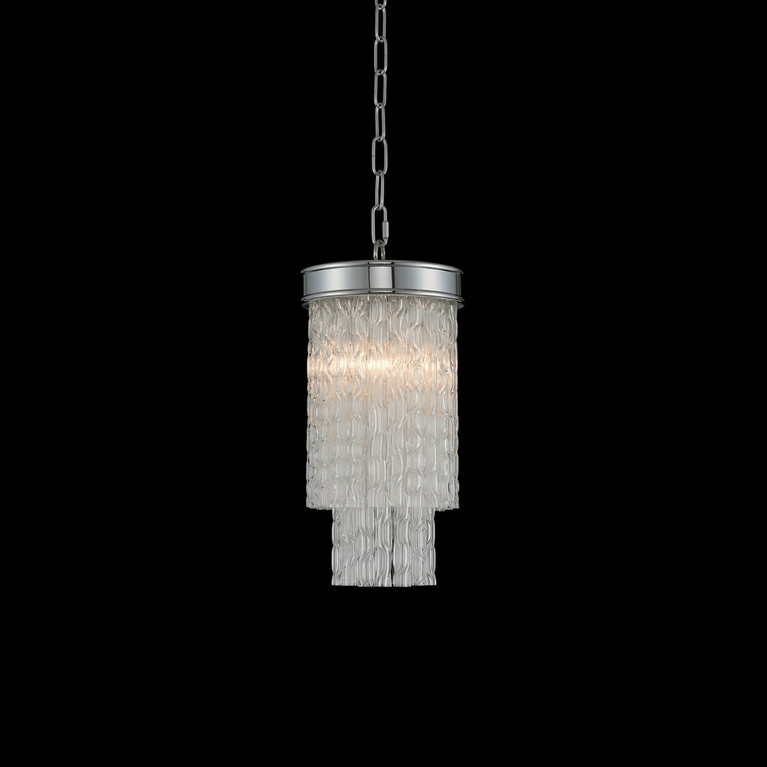 Allegri - 029510-010-FR001 - One Light Mini Pendant - Savena - Chrome