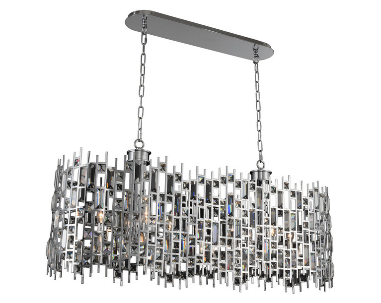 Allegri - 033060-010-FR001 - Eight Light Island Pendant - Fonseca - Chrome