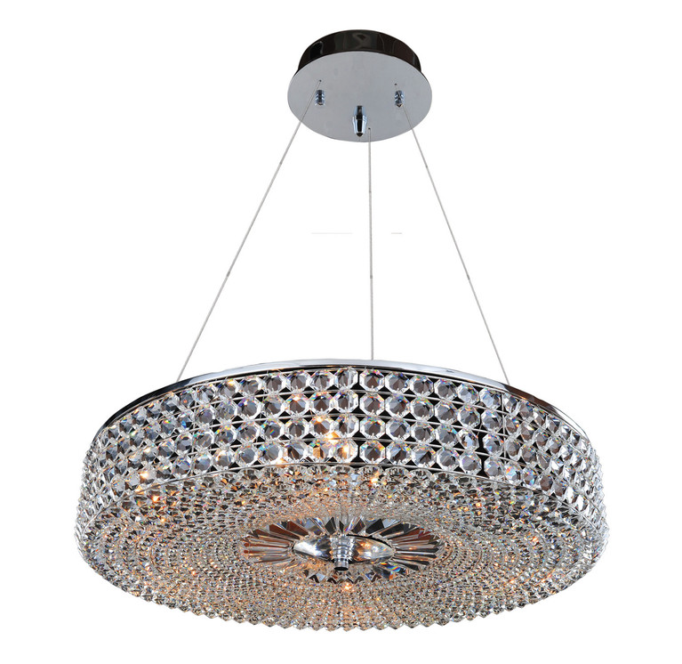 Allegri - 11753-010-FR001 - Nine Light Pendant - Arche - Chrome