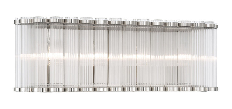 Eurofase - 50042-029 - Four Light Vanity - Glasbury - Polished Nickel