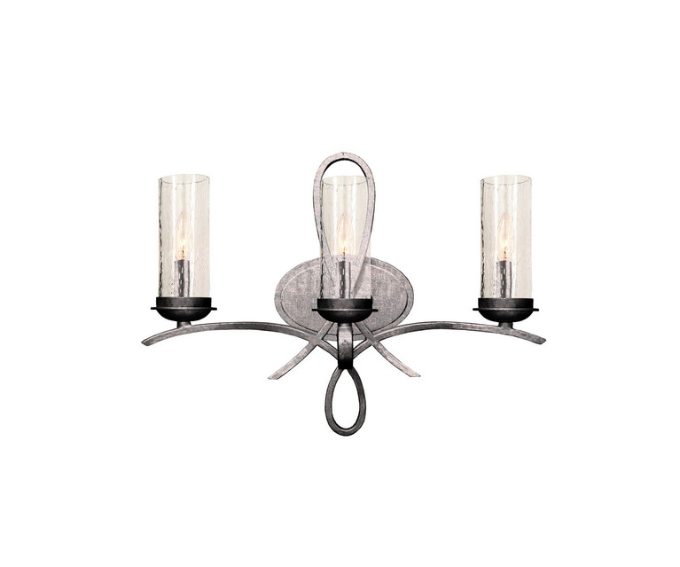 Kalco - 2663PS/1100 - Three Light Bath - Grayson - Pearl Silver