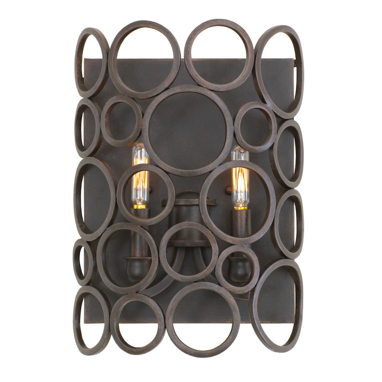 Kalco - 2763HB - Two Light Wall Sconce - Ashbourne - Heirloom Bronze