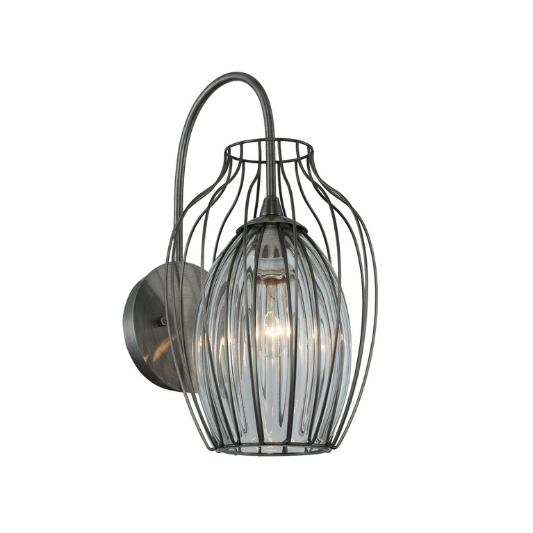 Kalco - 404820CM - One Light Wall Sconce - Emilia - Chemical Stainless Steel