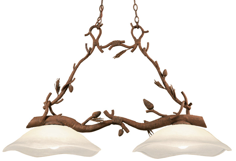 Kalco - 5025PD - Two Light Island Pendant - Ponderosa - Ponderosa