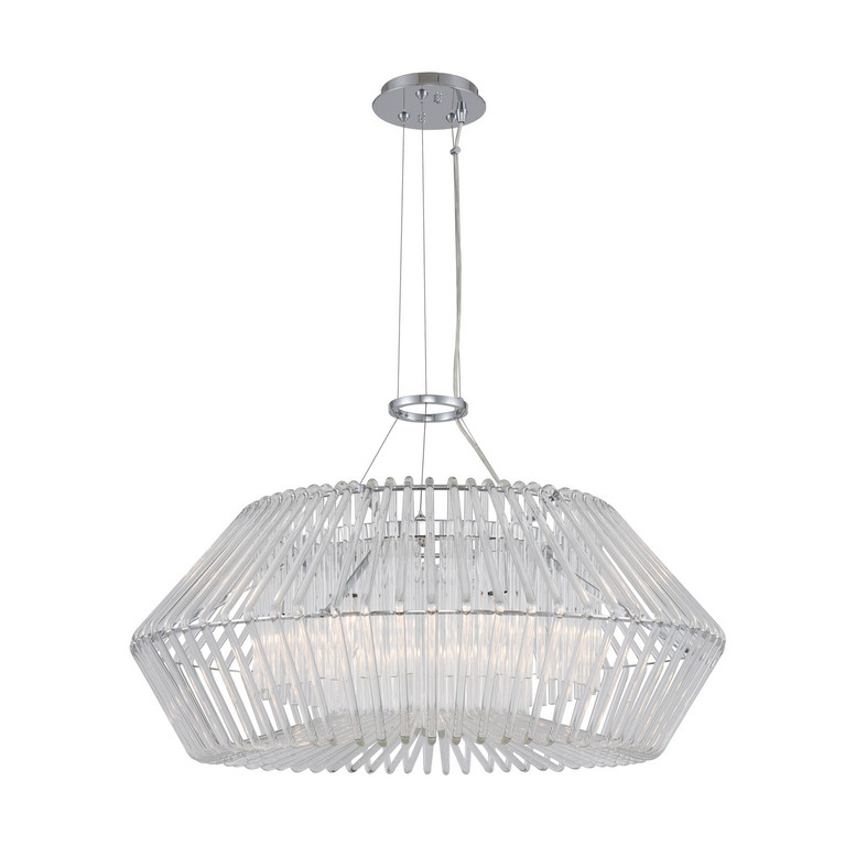 Kalco - 508452CH - Six Light Pendant - Taza - Chrome