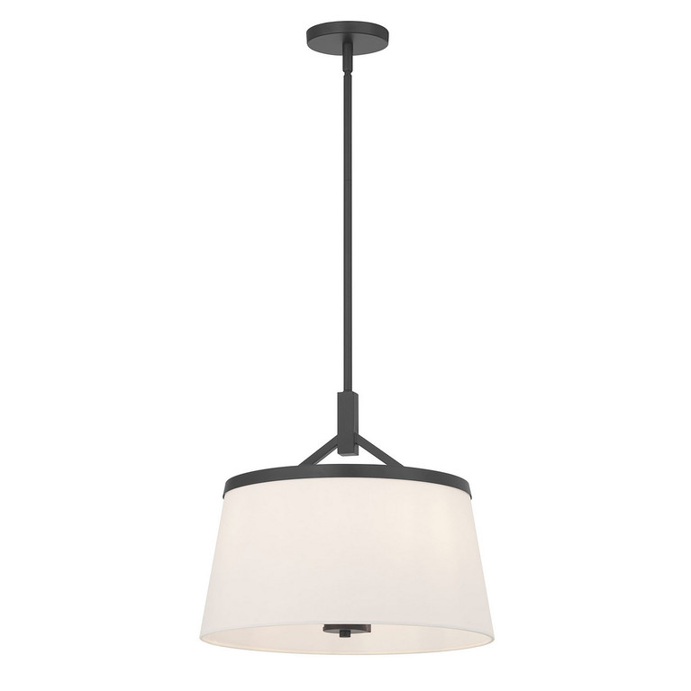 Millennium - 240103-MB - Three Light Pendant - Montrine - Matte Black