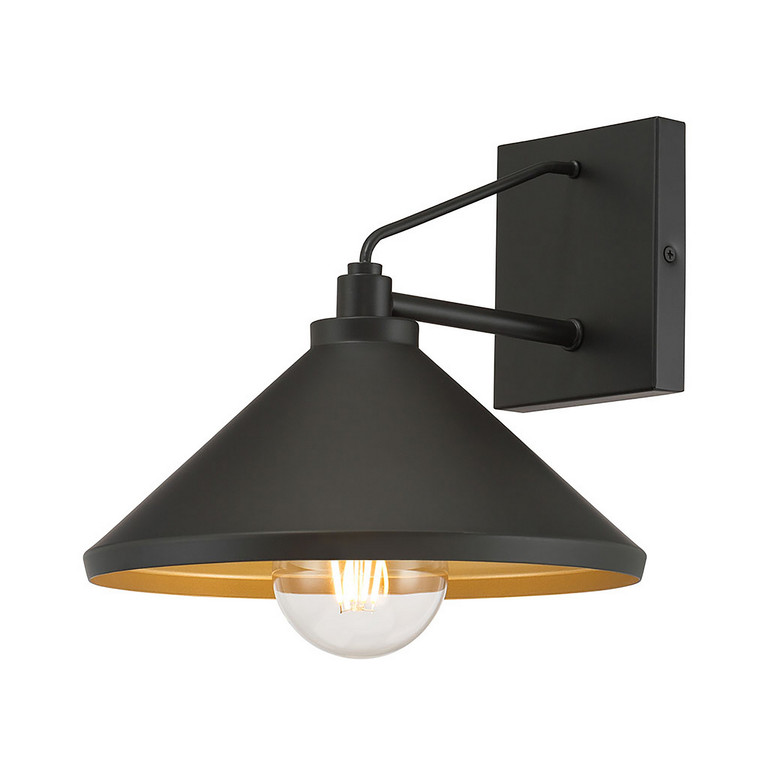 Millennium - 51201-PBK - One Light Wall Sconce - Vectra - Powder Coated Black
