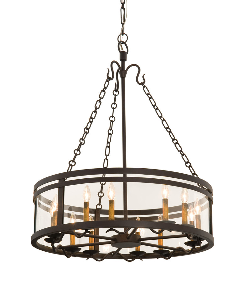 Kalco - 5797BZ - 12 Light Chandelier - Morris - Bronze