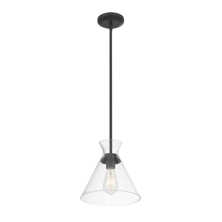 Millennium - 69101-MB - One Light Pendant - Amarella - Matte Black