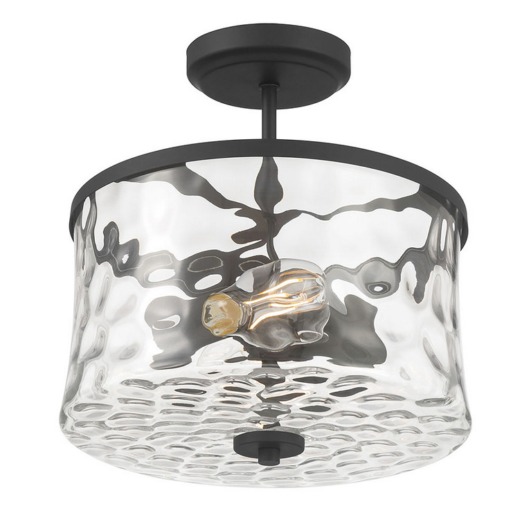 Millennium - 909201-MB - Two Light Semi-Flush Mount - Clarvyn - Matte Black
