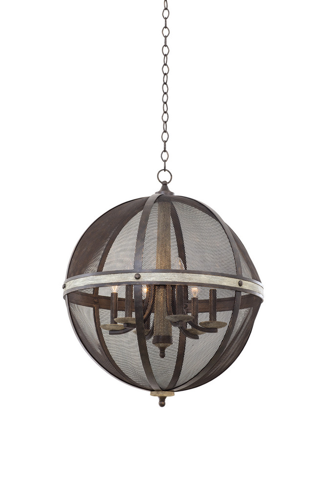 Kalco - 7041FG - Six Light Chandelier - Coronado - Florence Gold