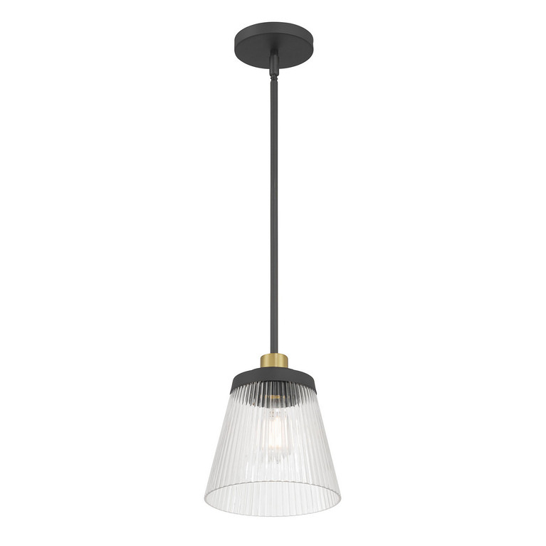 Millennium - 9301-MB/VB - One Light Mini Pendant - Lustria - Matte Black