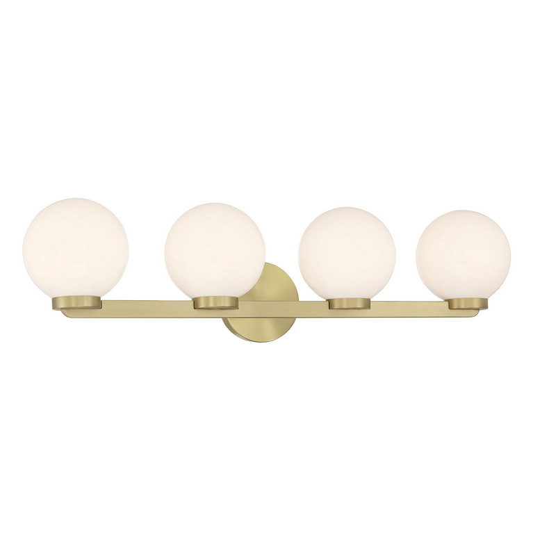 Millennium - 97004-VB - Four Light Vanity - Ardeva - Vintage Brass