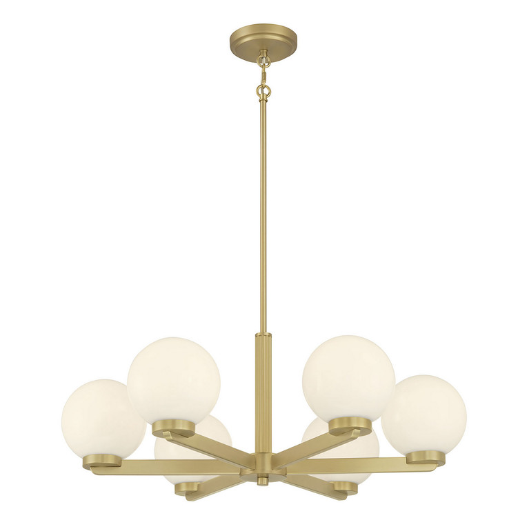 Millennium - 97106-VB - Six Light Chandelier - Ardeva - Vintage Brass