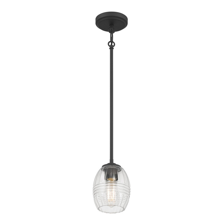 Millennium - 9981-MB - One Light Mini Pendant - Miravelle - Matte Black