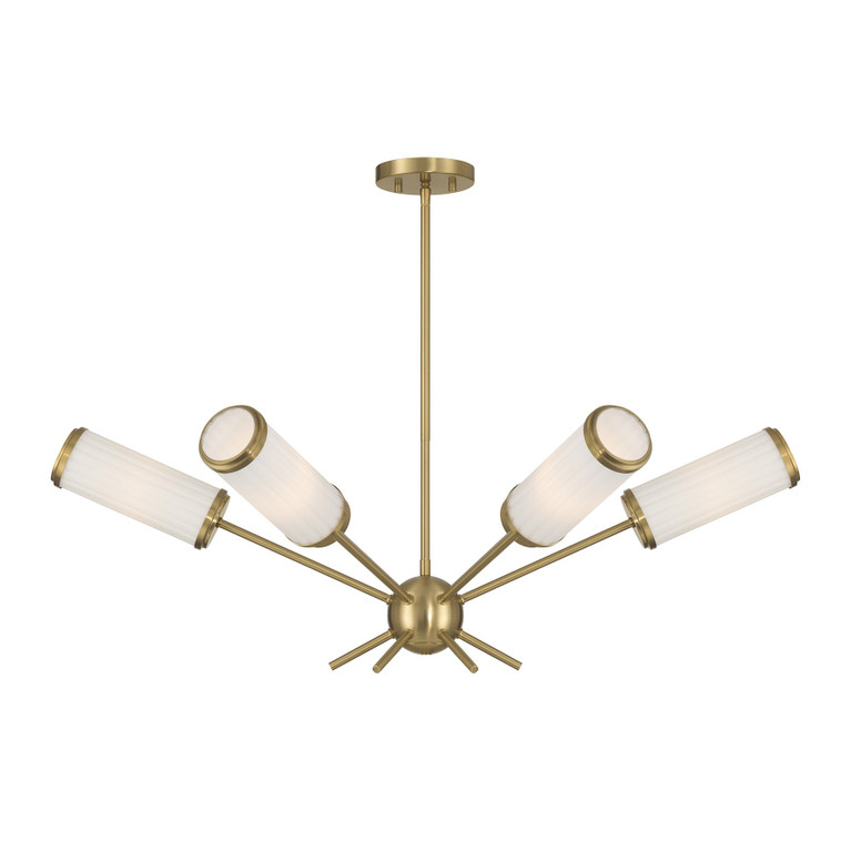 Savoy House - 1-3198-6-322 - Six Light Chandelier - Denison - Warm Brass