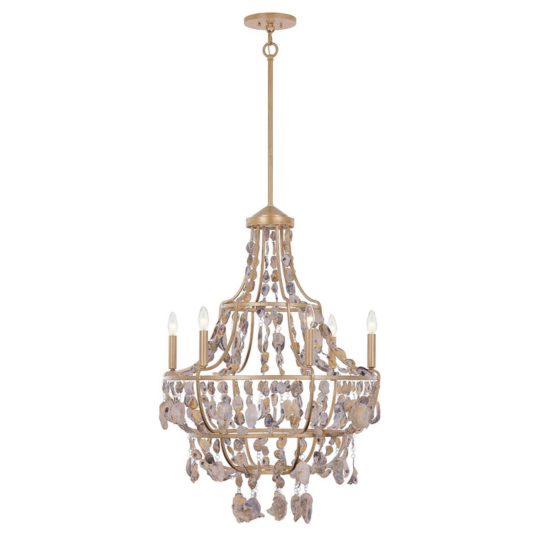 Savoy House - 1-8403-6-342 - Six Light Chandelier - Leanne - Chandon