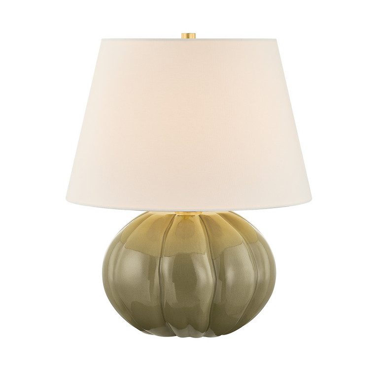Mitzi - HL1117201-AGB/CHC - One Light Table Lamp - Beata - Aged Brass