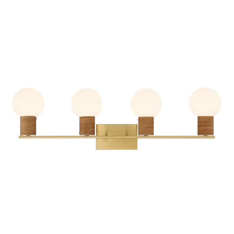 Savoy House - 8-4081-4-322 - Four Light Bathroom Vanity - Jarrell - Warm Brass
