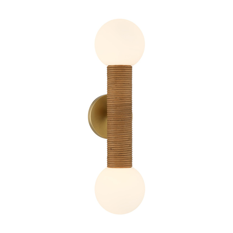 Savoy House - 9-4081-2-322 - Two Light Wall Sconce - Jarrell - Warm Brass