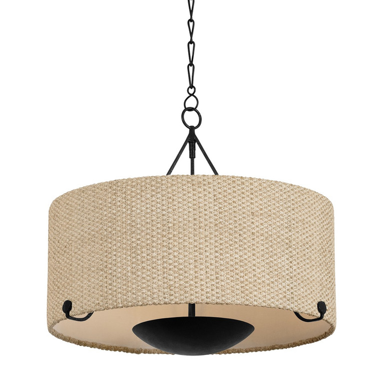 Troy Lighting - F3628-FOR - Four Light Chandelier - Elias - Forged Iron