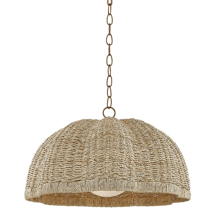 Troy Lighting - F6124-PBR - One Light Pendant - Jack - Patina Brass