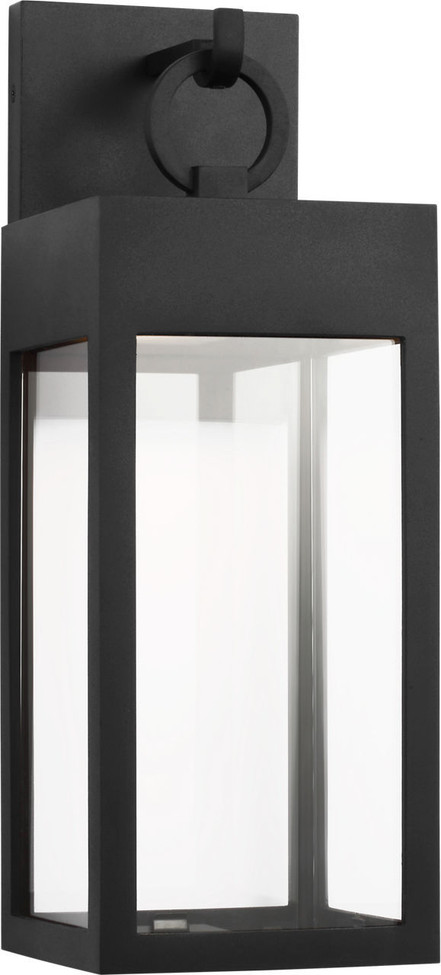 Visual Comfort Studio - SLO1371TXB - LED Wall Lantern - Sesha - Textured Black | Textured Black