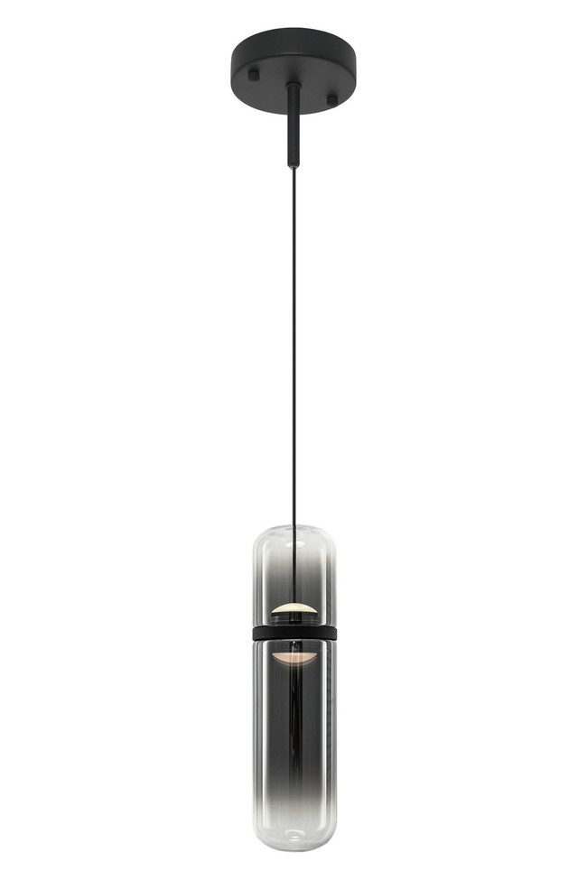 Matteo Lighting - C32601MBSM - LED Pendant - Amulet - Matte Black